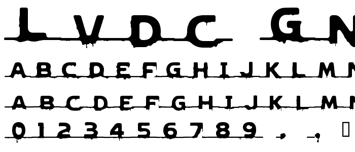 LVDC GNCD RMX2 font